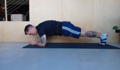 Man Doing A Plank, One Of The Best Core Exercises