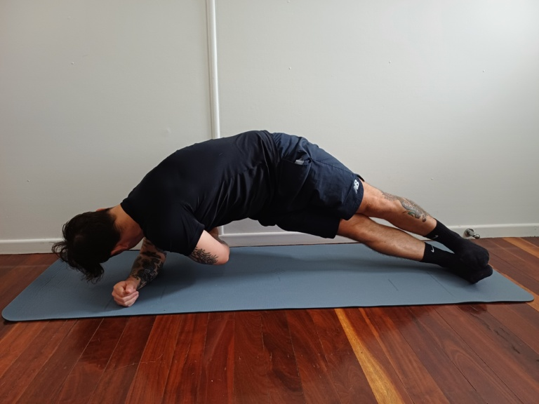 Side Plank With Reach Through